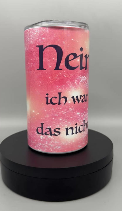 Edelstahl Thermo-Trinkbecher „Maulwurf Sina“ mit Trinkhalm – 340 ml